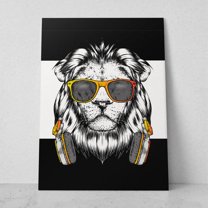 Ilustración león rockstar (Vertical) #AN14_080