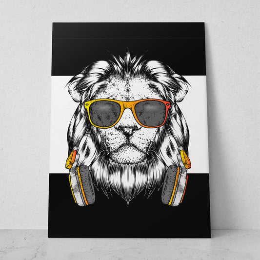 Ilustración león rockstar (Vertical) #AN14_080