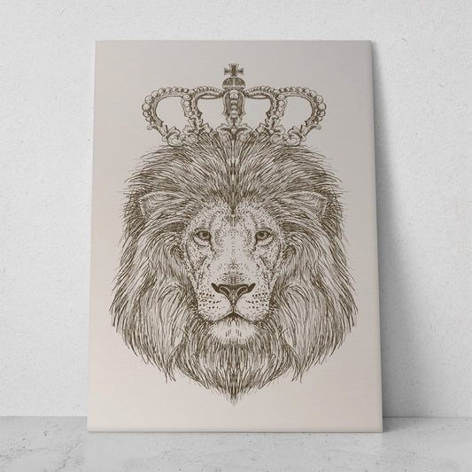 Ilustración rey león (Vertical) #AN14_082