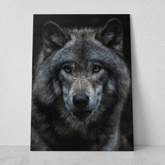 Retrato de lobo gris (Vertical) #AN15_02