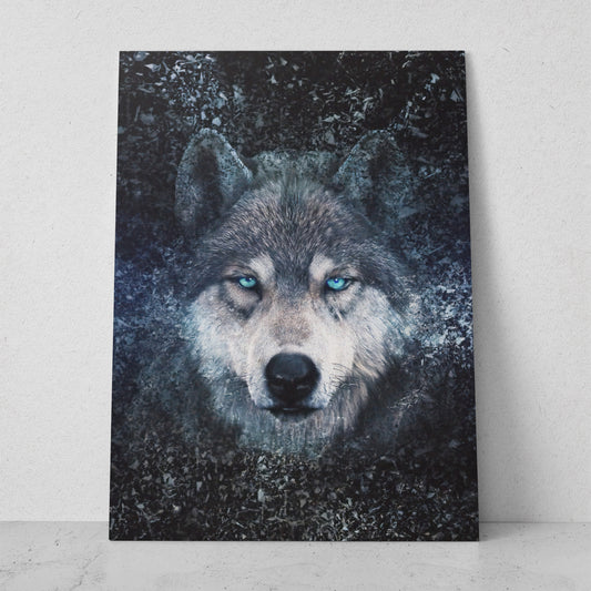Retrato de lobo en la naturaleza (Vertical) #AN15_04
