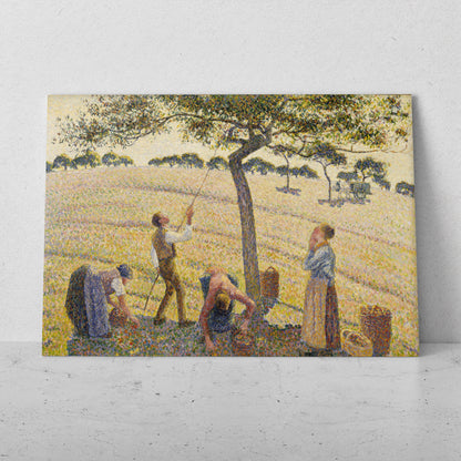 Cosecha de Manzanas - Camille Pissarro (Horizontal)
