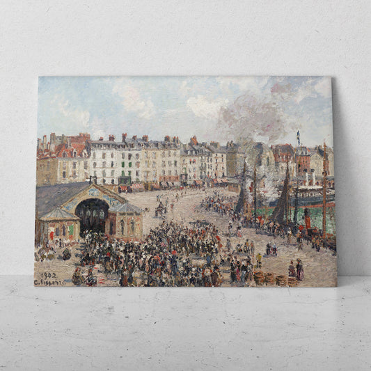 Mercado de Dieppe - Camille Pissarro (Horizontal)