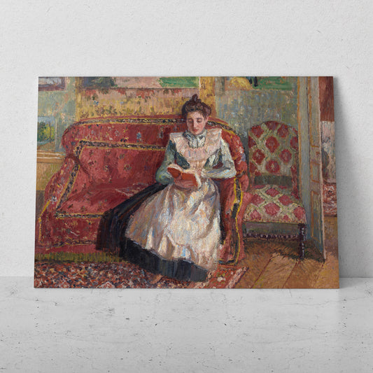 Jeanne leyendo - Camille Pissarro (Horizontal)