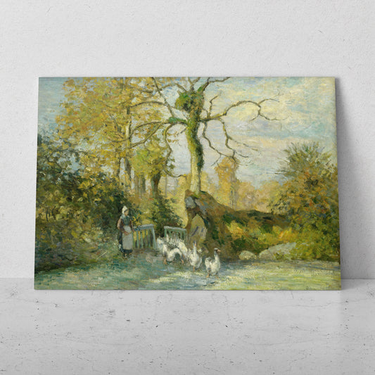 La guardiana de ocas - Camille Pissarro (Horizontal)
