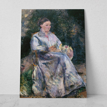 Julie Pissarro au jardin - Camille Pissarro (Vertical)