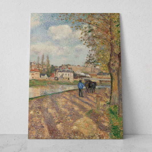 Chemin de l'Écluse - Camille Pissarro (Vertical)