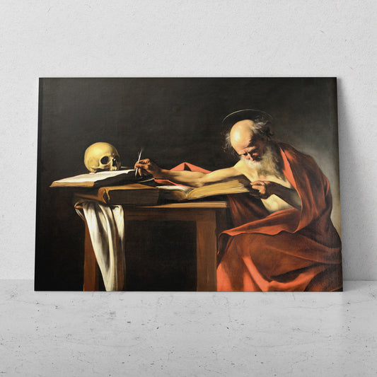 San Jerónimo escribiendo- Caravaggio (Horizontal)