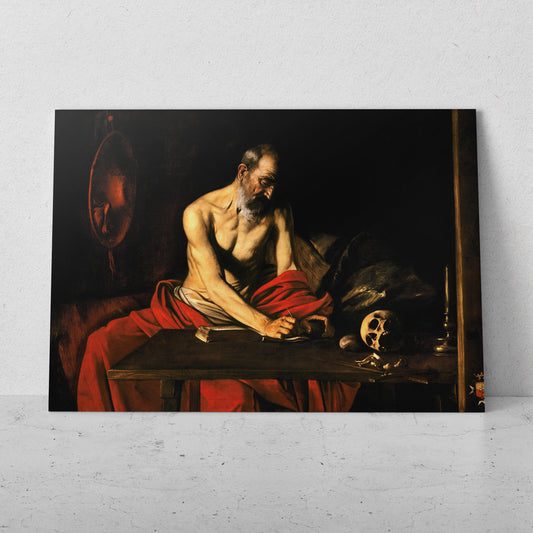 San Jerónimo escribiendo 2 - Caravaggio (Horizontal)