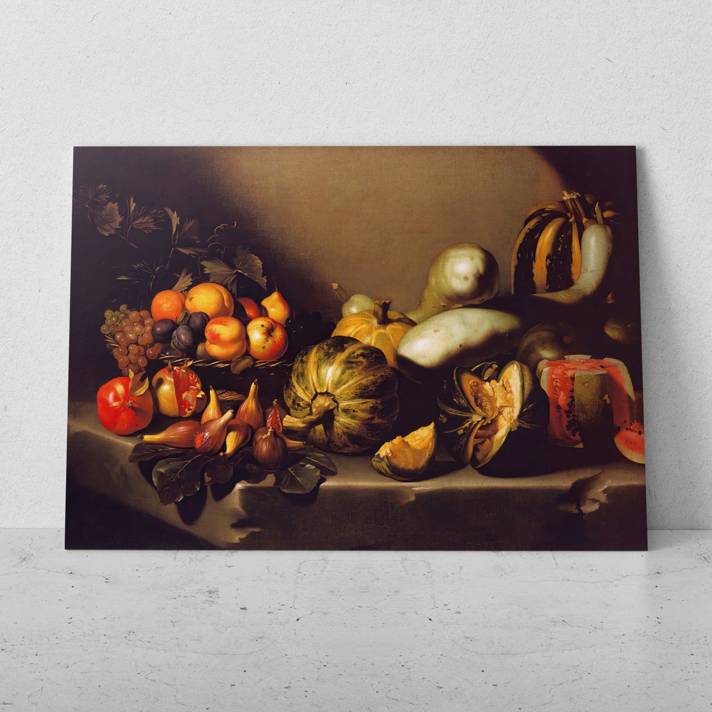Naturaleza muerta y fruta - Caravaggio (Horizontal)