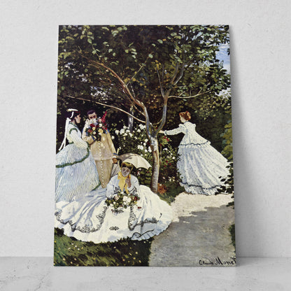 Mujeres en el jardín - Claude Monet (Vertical)
