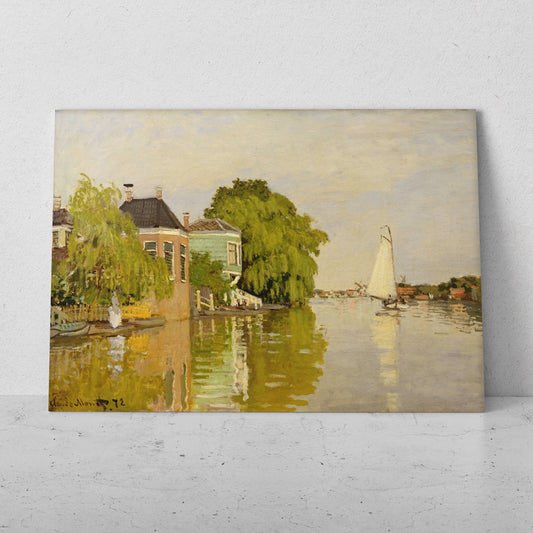 Casas en el Achterzaan - Claude Monet (Horizontal)