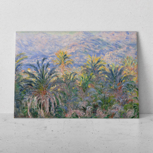 Palmeras en Bordighera - Claude Monet (Horizontal)