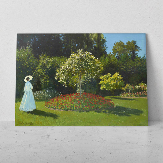 Mujer en el jardín- Claude Monet (Horizontal)