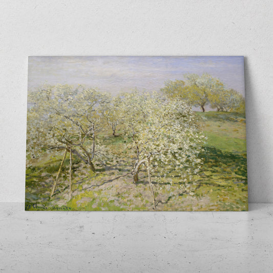 Primavera (Árboles frutales en flor) - Claude Monet (Horizontal)
