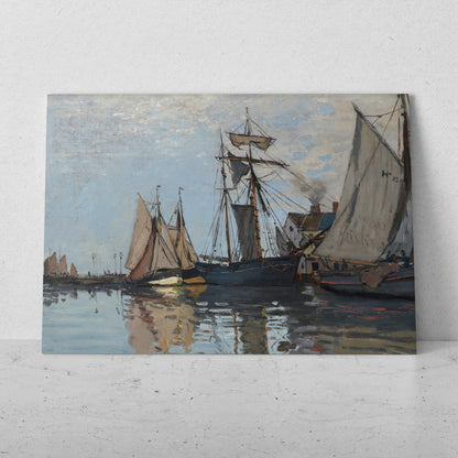 Barcos en el puerto de Honfleur - Claude Monet (Horizontal)