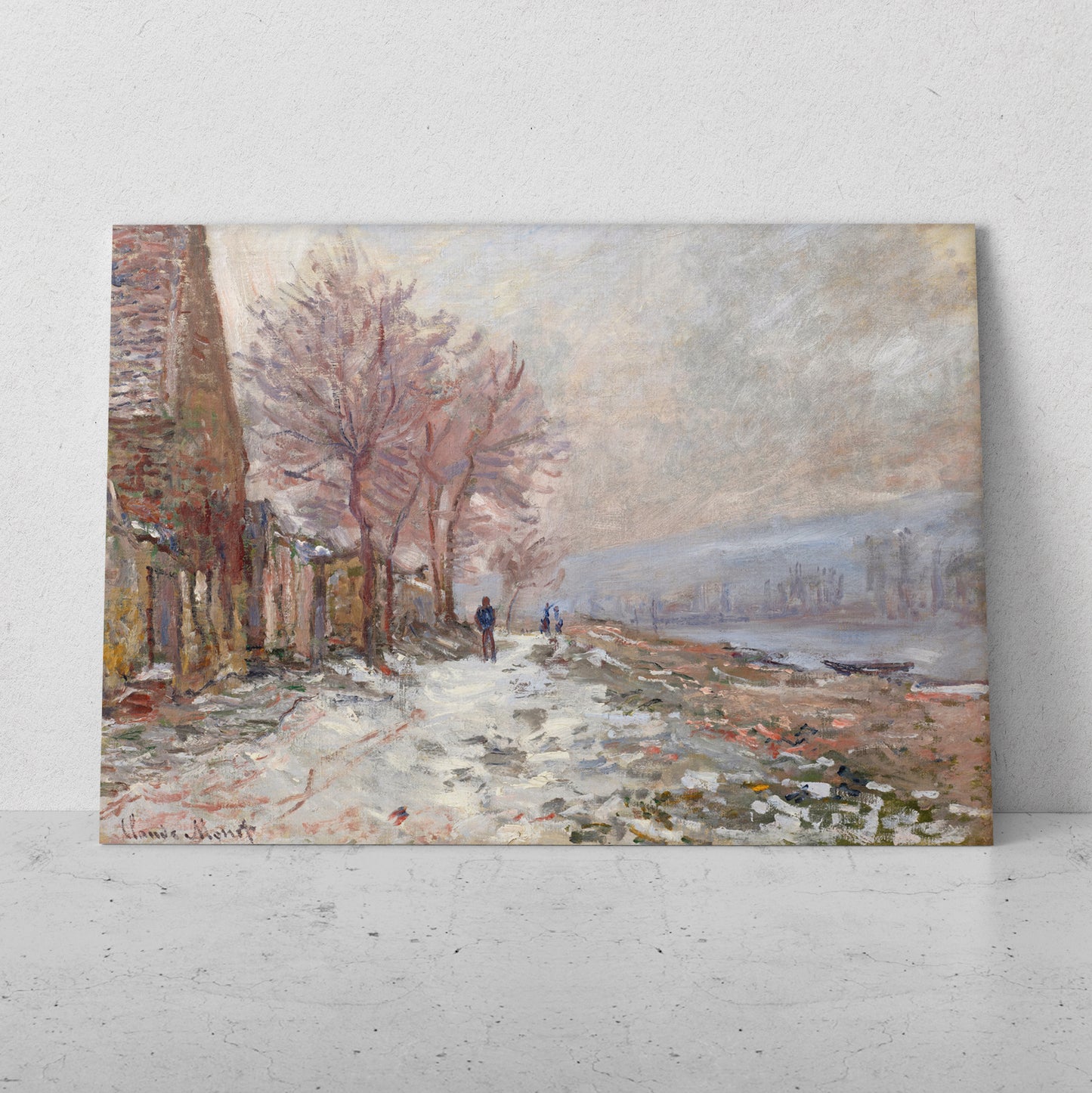 Lavacourt en invierno - Claude Monet (Horizontal)