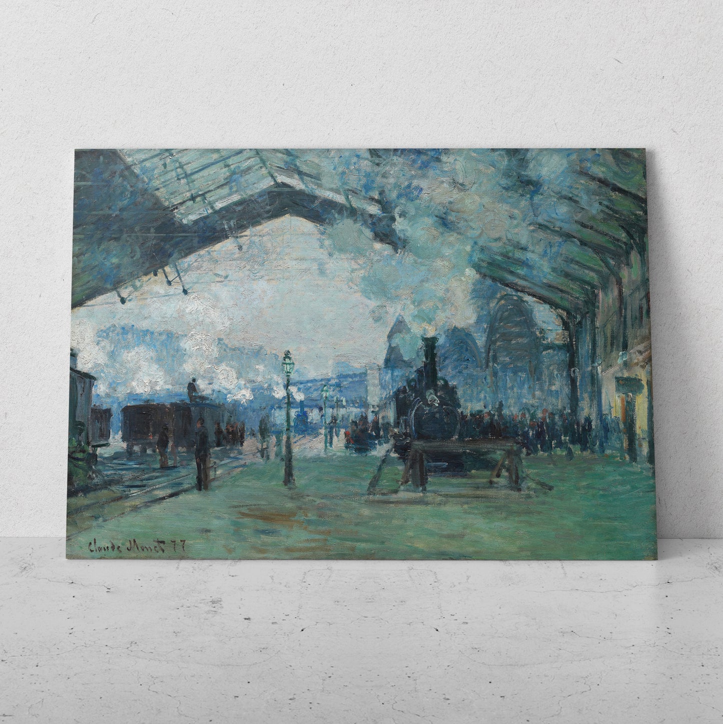 Gare Saint-Lazare - Claude Monet (Horizontal)