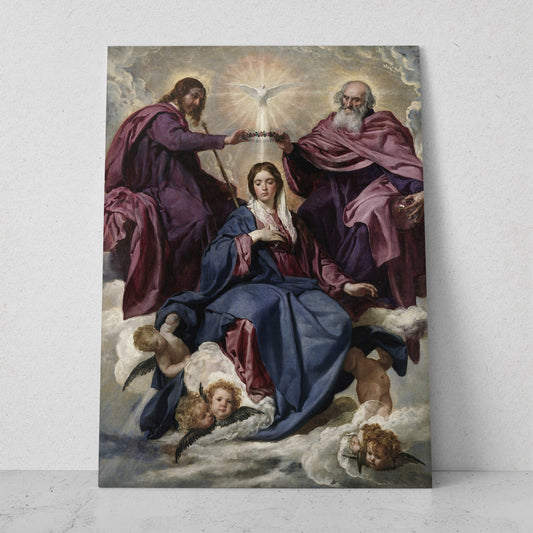 La Coronación de la Virgen - Diego Velázquez (Vertical)