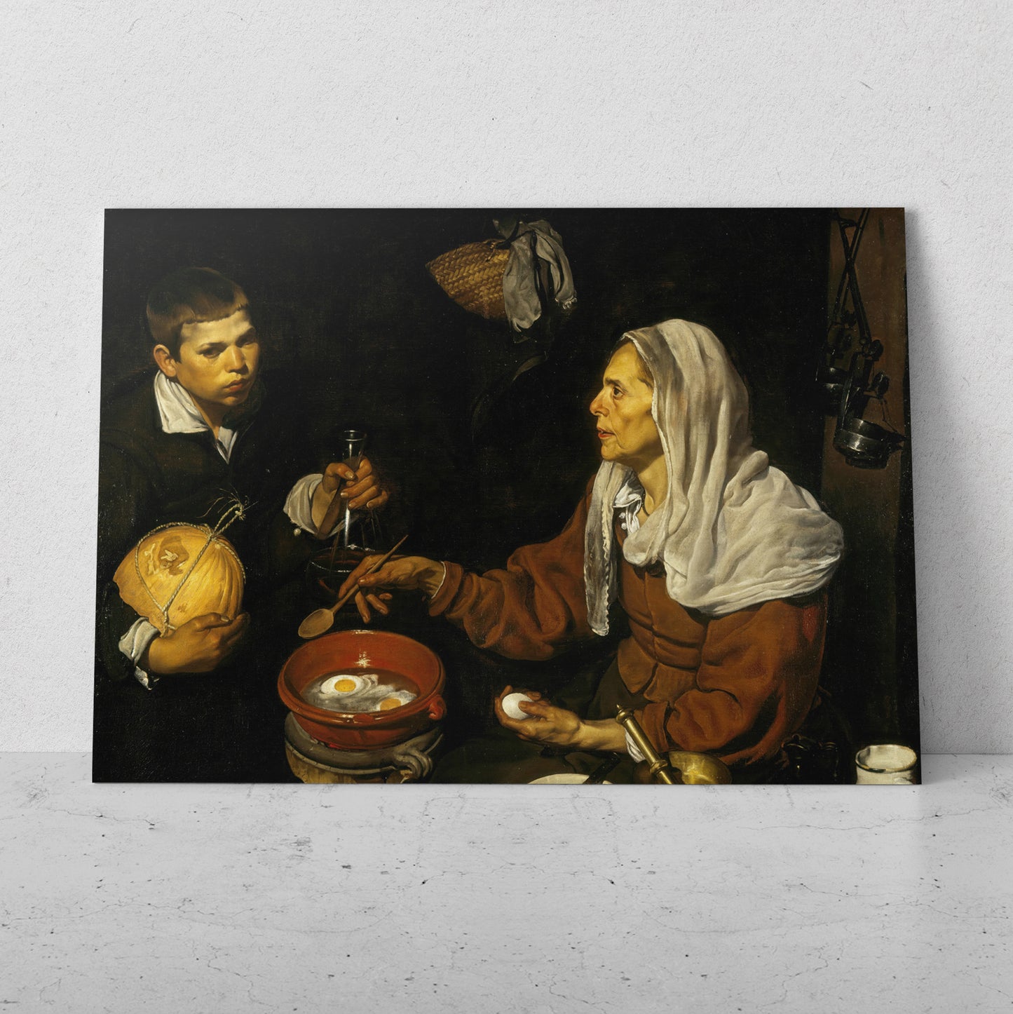 Anciana friendo huevos - Diego Velázquez (Cuadrado)