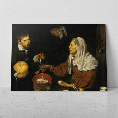 Anciana friendo huevos - Diego Velázquez (Cuadrado)