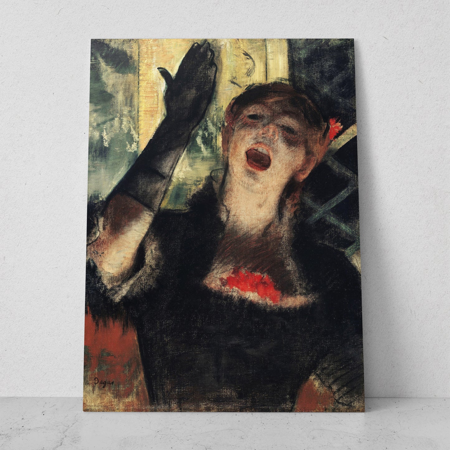 Café Singer - Edgar Degas (Vertical)