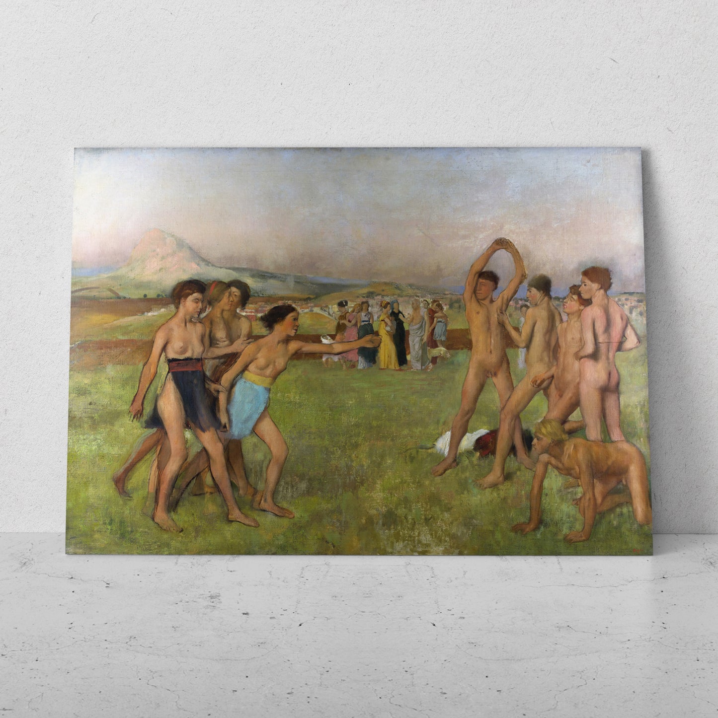 Jóvenes espartanos - Edgar Degas (Horizontal)