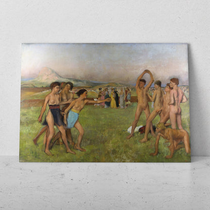 Jóvenes espartanos - Edgar Degas (Horizontal)