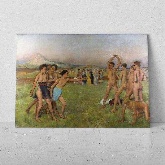 Jóvenes espartanos - Edgar Degas (Horizontal)