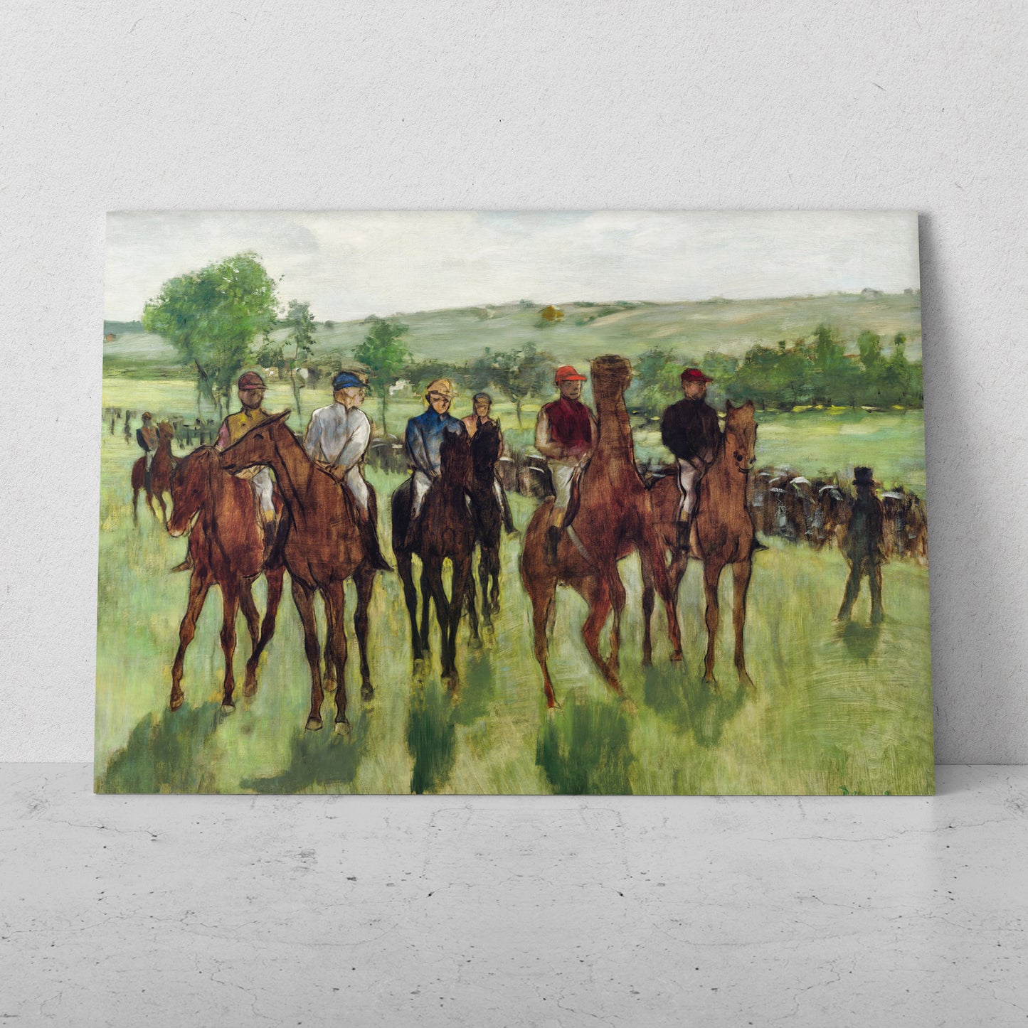 Los jinetes - Edgar Degas (Horizontal)