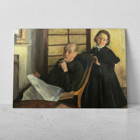 Henri Degas y su sobrina Lucie Degas - Edgar Degas (Horizontal)