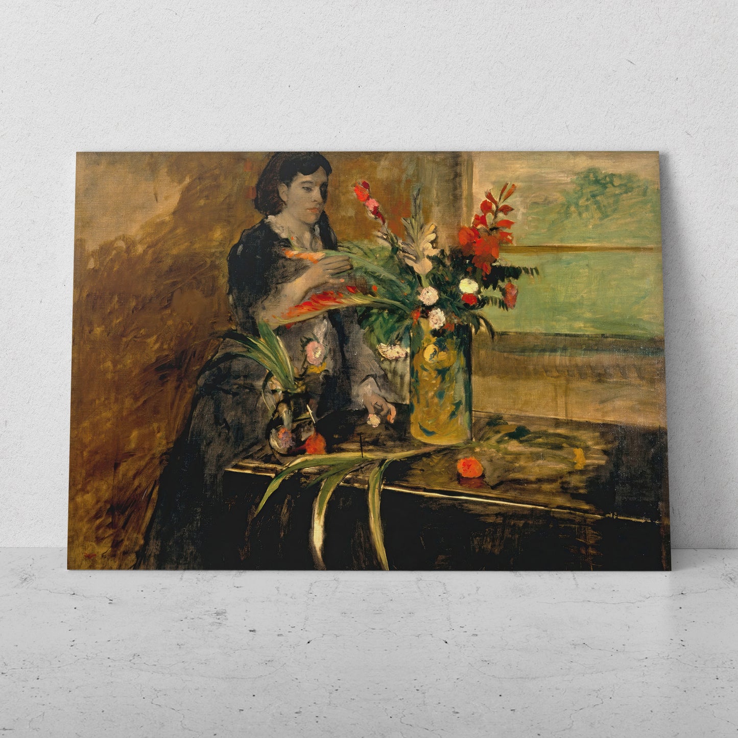 Retrato de Estelle Musson Degas - Edgar Degas (Horizontal)