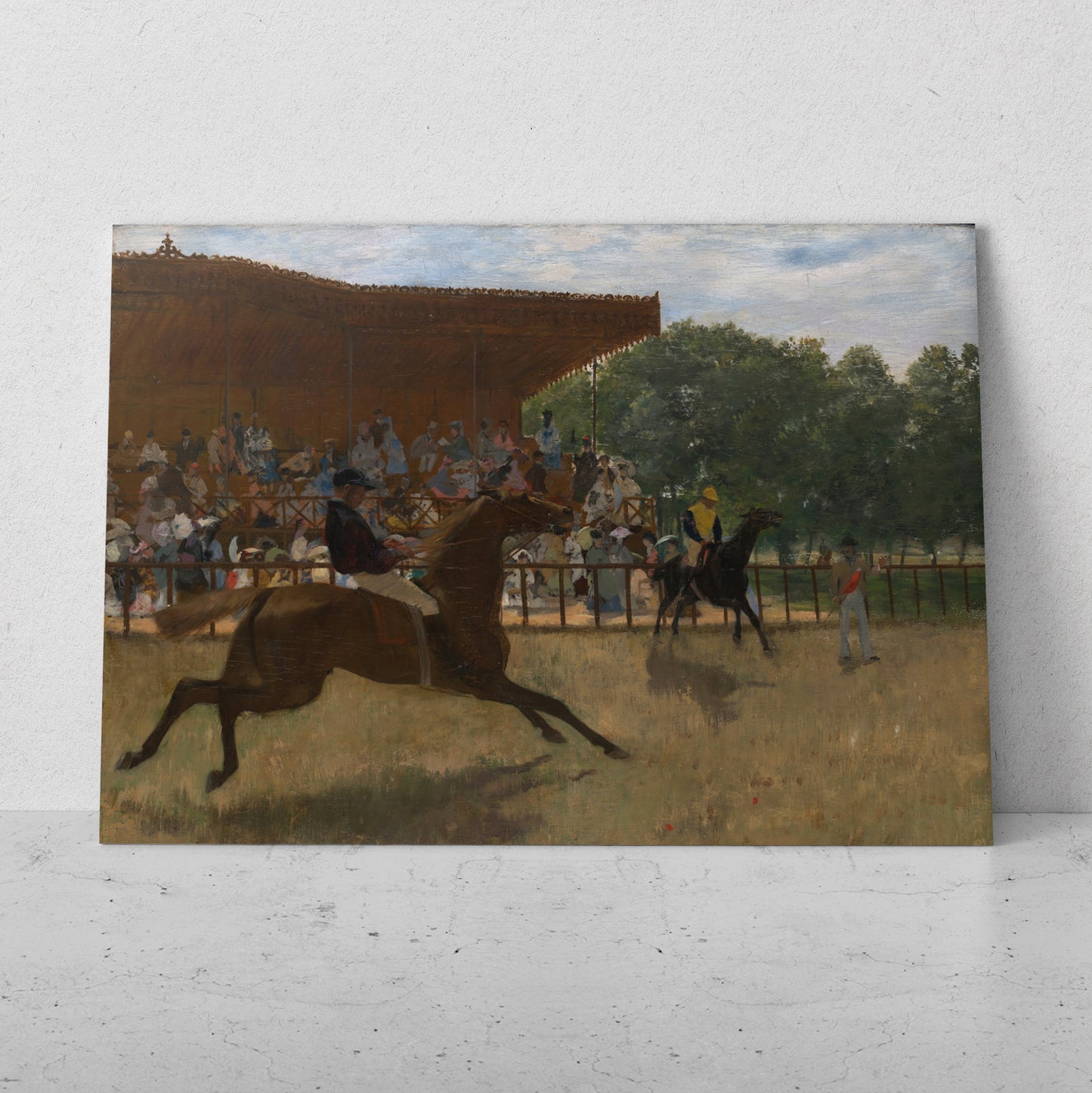 La salida en falso - Edgar Degas (Horizontal)