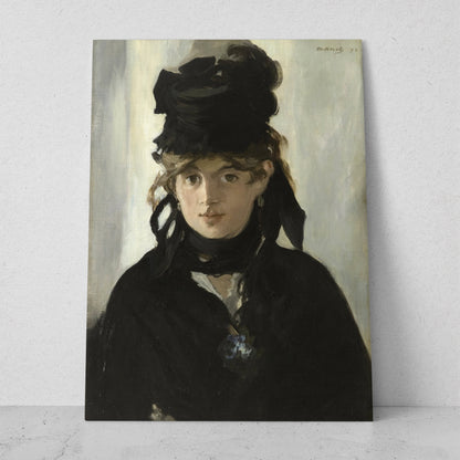 Retrato de Berthe Morisot - Edouard Manet (Vertical)