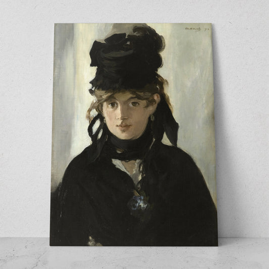 Retrato de Berthe Morisot - Edouard Manet (Vertical)
