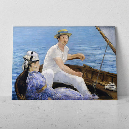 En un bote en Argenteuil - Edouard Manet (Horizontal)