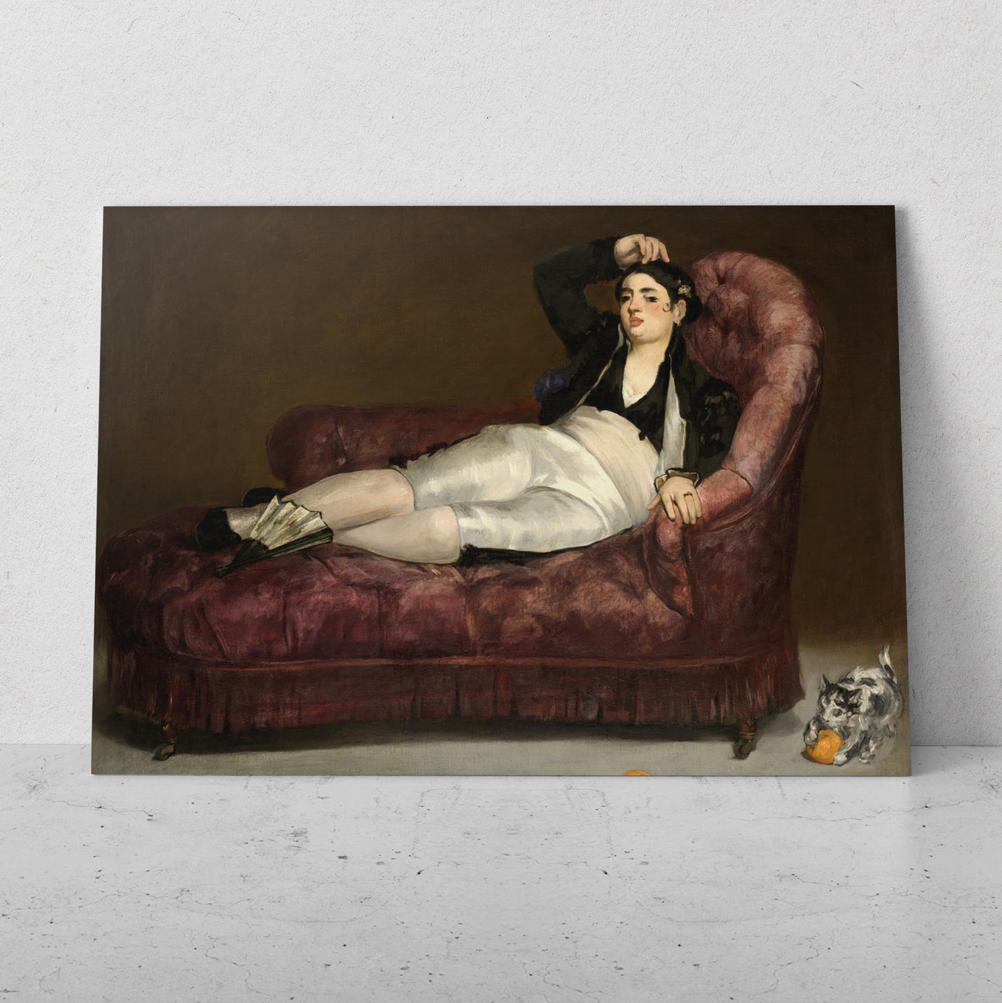 Mujer joven reclinada en traje español - Edouard Manet (Horizontal)