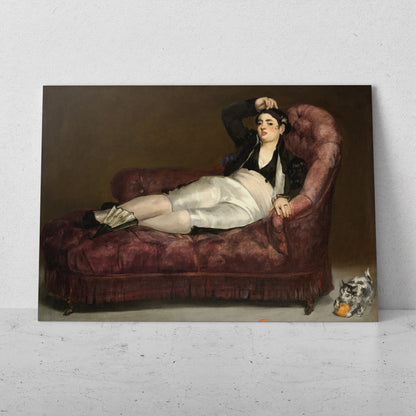 Mujer joven reclinada en traje español - Edouard Manet (Horizontal)