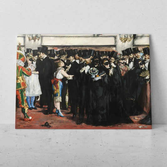 Baile de máscaras en la ópera - Edouard Manet (Horizontal)