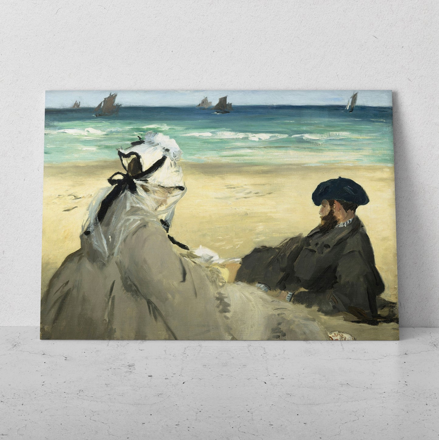 En la playa - Edouard Manet (Horizontal)