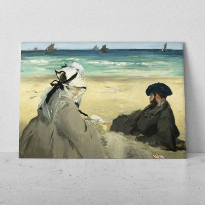 En la playa - Edouard Manet (Horizontal)