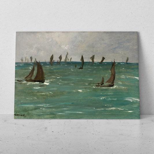 Barcos en Berck-sur-Mer - Edouard Manet (Horizontal)