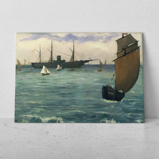 El Kearsarge en Boulogne - Edouard Manet (Horizontal)