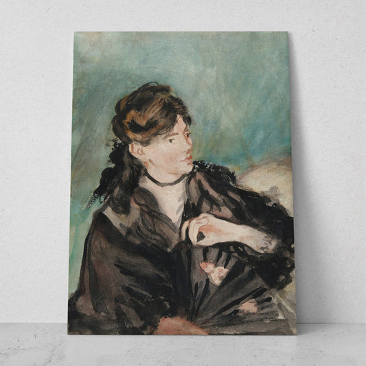 Berthe Morisot con abanico - Edouard Manet (Vertical)
