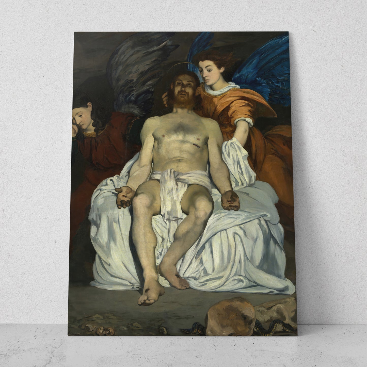 Cristo muerto con ángeles - Edouard Manet (Vertical)