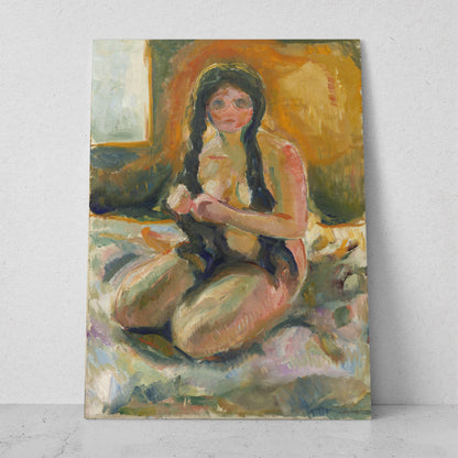 Desnudo Sentado - Edvard Munch (Vertical)