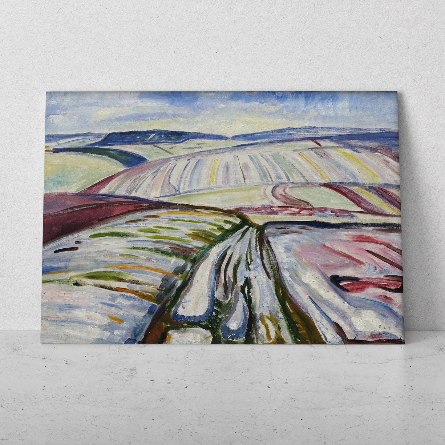Campo en la nieve - Edvard Munch (Horizontal)