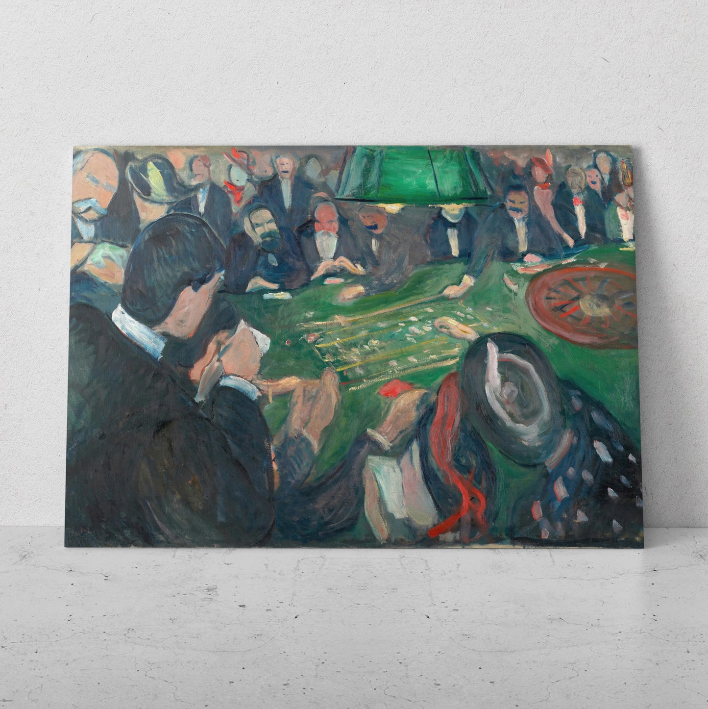 En la mesa de ruleta en Monte Carlo - Edvard Munch (Horizontal)