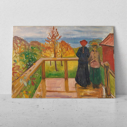 En la terraza - Edvard Munch (Horizontal)