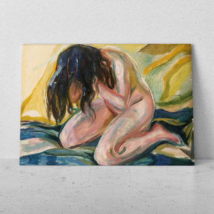 Desnudo llorando - Edvard Munch (Horizontal)